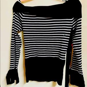 NY& Co. Off the shoulder striped Sweater